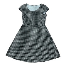 Reitmans Dress Womens Small Geometric Print Stretch Short Sleeve Casual Work