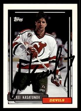 1992 Topps Hockey #152 Alexei Kasatonov Signed Autograph (no COA)