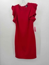 Tommy Hilfiger Red Size 6 Knee Length Short Sleeve Dress