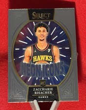 Zaccharie Risacher -2024-25 Panini Select -Neon Icons Rookie (RC) #25 -Hawks