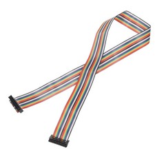 IDC Rainbow Wire Flat Ribbon Cable 2.54mm Pitch 20 Pin Connection Line FC Dua...