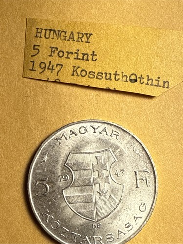 Hungary 5 Florist 1947 Silver Mint - Picture 2 of 4