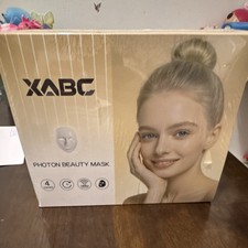 XABC Light Therapy Mask for Face/Skin, 4 Settings, Portable, White