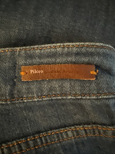 Anthropologie Pilcro Letterpress Jeans Womens Sz 25 EUC Cropped Wide Leg Hippie - Picture 8 of 9