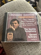 Howard Hanson Symphonies No 1 Nordic and No 2 Romantic - Audio CD - GOOD