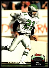 Eric Allen 1992 Stadium Club #405 Eagles NFL READ FREE SHIPPING AutographDen
