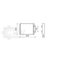 Ava Quality Cooling WäRmetauscher HeizungsküHler FüR Dacia Dokker 1.6 1.3 Tce