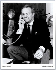 Jerry Jones Dallas Cowboys Autograph Photograph NFL Football