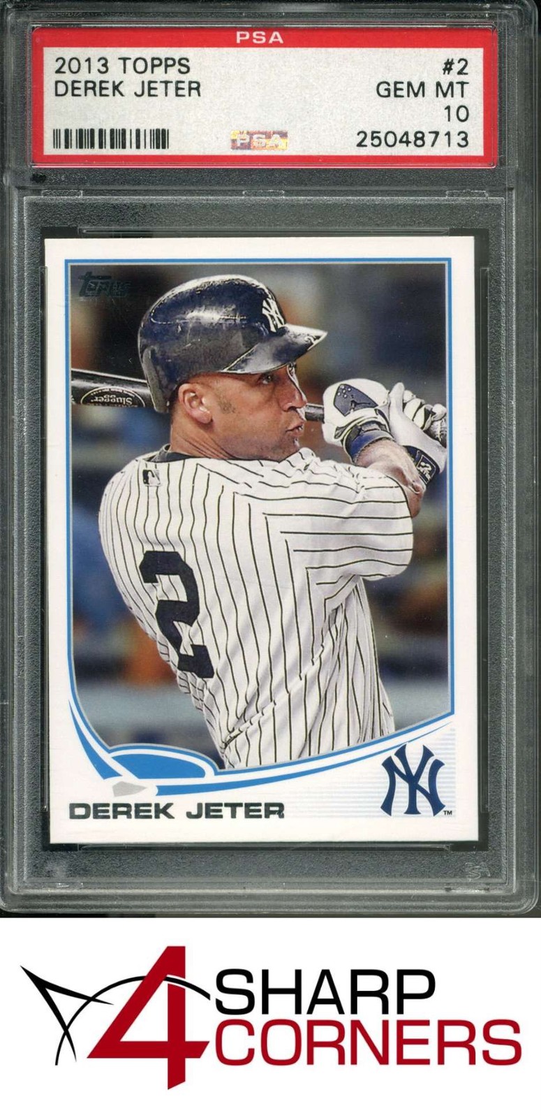2013 TOPPS #2 DEREK JETER YANKEES HOF PSA 10
