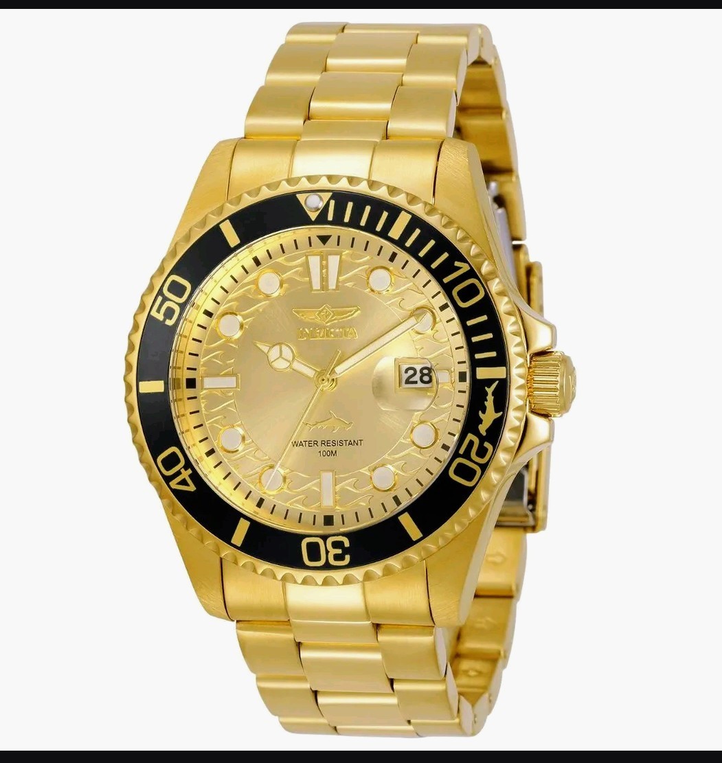 Invicta 30025 Pro Diver Men's 43mm Watch - Gold