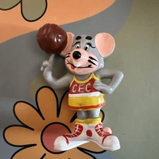Vintage Chuck E Cheese Basketball Figure 2.5" PVC Toy 1986 Showbiz Pizza Time