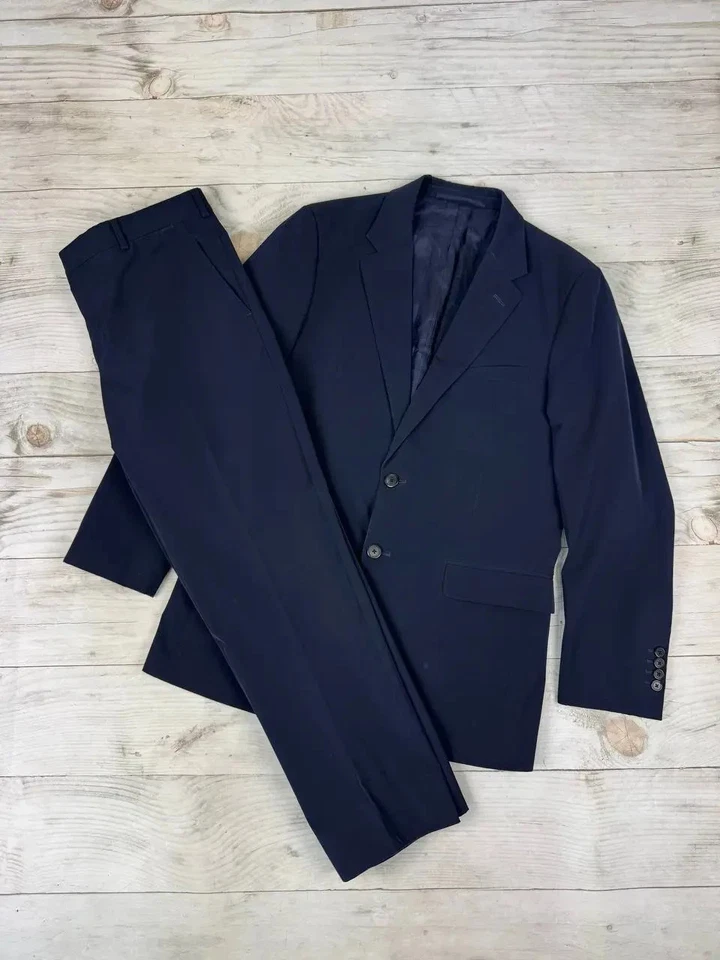 Traje Prada Blazer Y Pantalón Viscosa 2 Piezas Hombre 50R Azul Foto 3 de 4