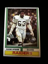 (B) 1974 Topps #65 Gene Upshaw    Oakland Raiders Vg HOF
