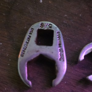 Snap-on Crowfoot Wrench Set FRH180S FRH1803 Chrome Steel SAE 5pc 7/16-11/16