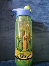 Minecraft Sip Water Bottle Carry Loop Designs Zak Sip Bottles 20 oz Ocelot Green