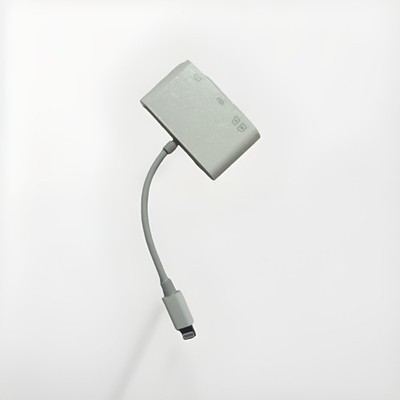 iPhone SD Card Reader   Dual Slot   MFi Certified   Plug & Play Adapter