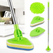 Telescopic Bathroom Mop Bath Shower Tile Cleaning Kit Floor Brush Cleaner Tool