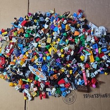 Lego Miscellaneous Minifigure Lot - 2 Pounds - Torsos Legs Heads And Weapons 5