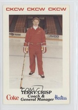 1985-86 Moncton Golden Flames Team Issue Terry Crisp #1 1d3