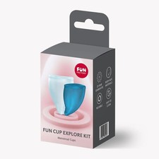 Fun Factory Fun Cup Explore Kit Wiederverwendbar Menstruationsperiode Silikon Mehrfarbig
