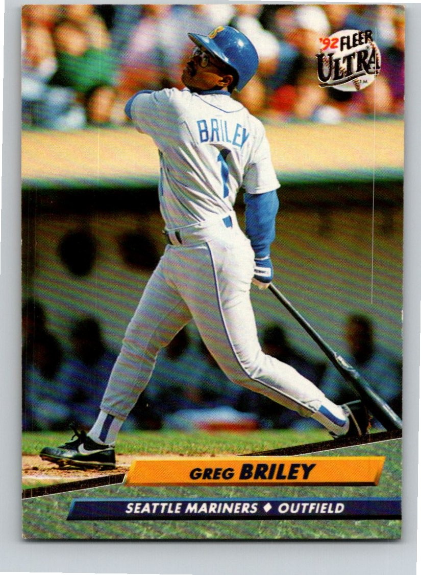 1992 Ultra #120 Greg Briley Seattle Mariners Free Shipping!