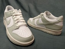 Nike Dunk Low GS Sneakers White Silver Photon Dust Boys Size 6.5 NEW NO BOX