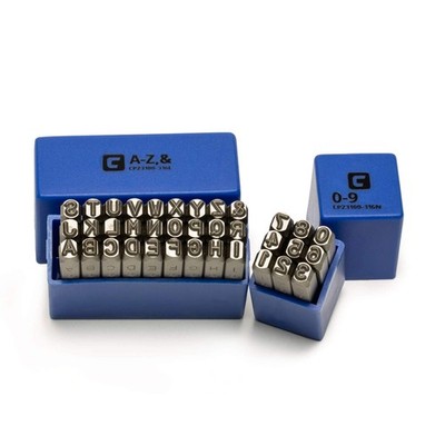 36 PCS Professional Letter And Number Metal Stamp Punch Set 3/16 Inch Tool