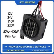 12 /24/220V Thermostatic Electric Heater PTC Fan Heater Incubator Eater Element
