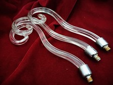 Glass chandelier crooks pack of 3 Bohemian chandelier parts