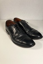 Allen Edmonds Park Avenue Men's 12 D Leather Black Cap Toe Oxfords Black USA