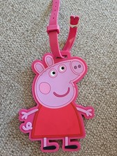 Pepper Pig Luggage Tag Pink