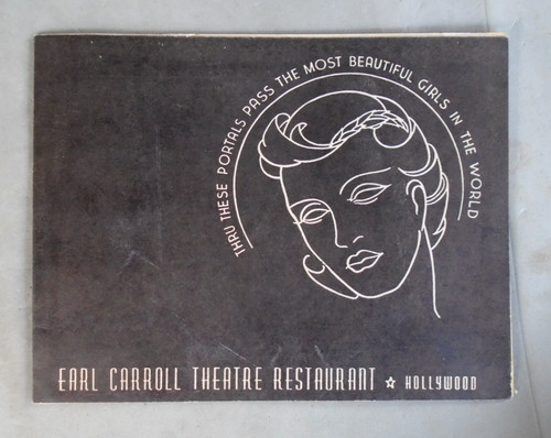 Earl Carroll Theater Restaurant Hollywood WWII souvenir photo folder