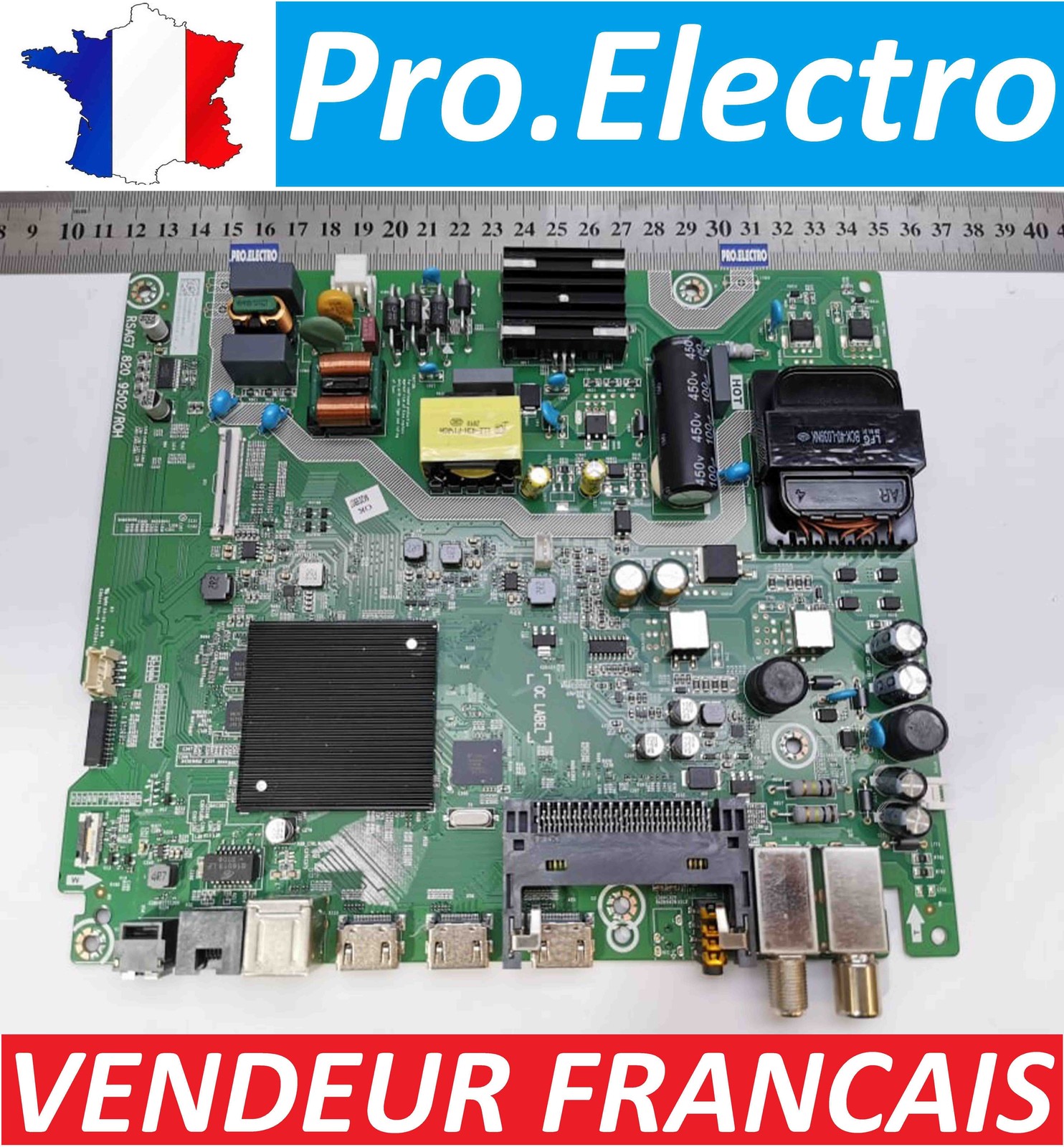 Carte Mère TV Hisense RSAG7.820.9502 pour Modèle HE50A6109FUWTS
