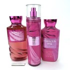 Bath & Body Works Perfect In Pink 3 Piece Set Full Size Lotion Body Wash & Mist
