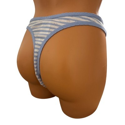 Victoria's Secret Panty Size Large Striped Thing Panty sexy Hot Date Night