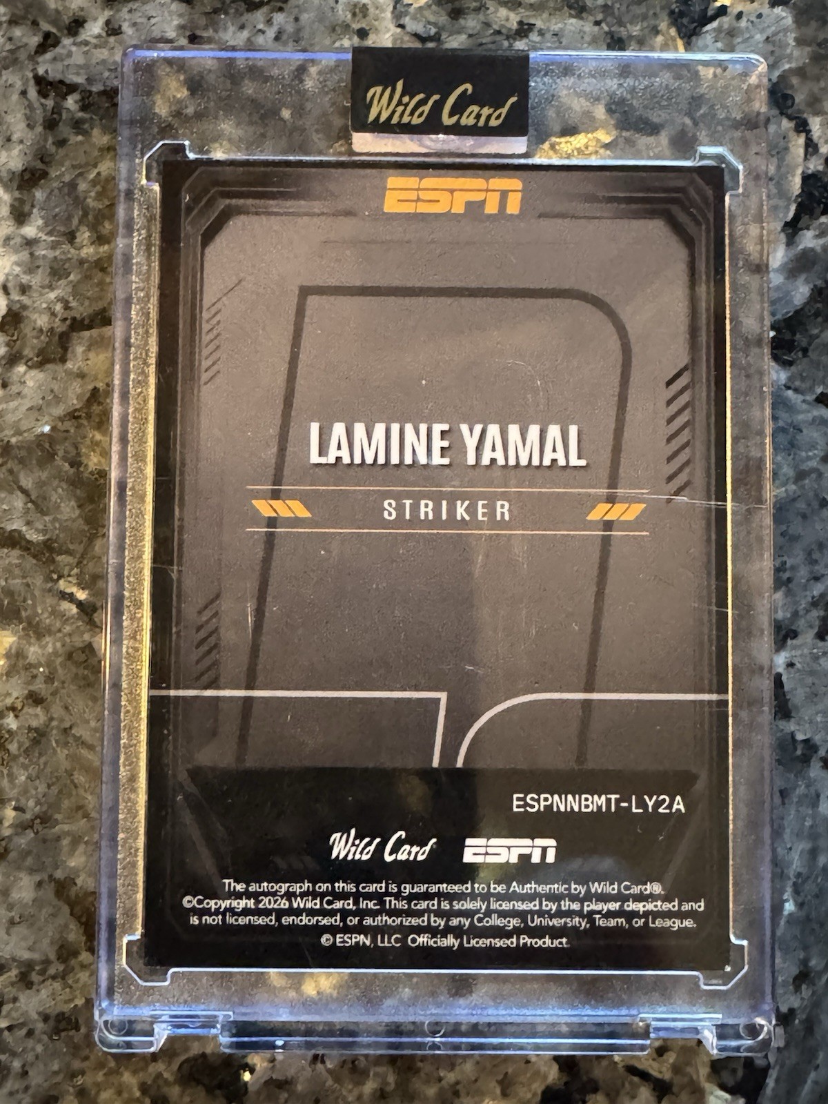 2026 ESPN Wild Card Midas Gold True 1/1 Auto Lamine Yamal FC Barcelona/Spain view 4