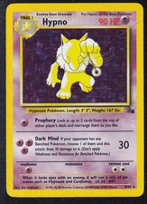 Pokemon Hypno 8/62 Rare Fossil Unlimited Holo