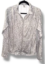 RBX Womens Jacket Long Sleeve Full Zip Activewear Lightweight Snake Print NWT