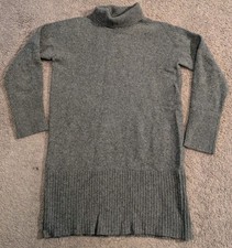 Everlane The Sweater Dress Wool Yak Blend Gray Turtleneck Long Sleeve XS