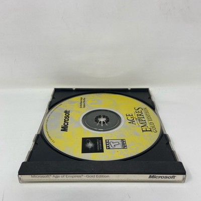 Microsoft Age of Empires Gold Edition PC CD-ROM (1999) Yellow Disc