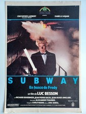 SUBWAY (1) / ORIGINAL SPANISH PRESS SHEET / LUC BESSON