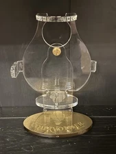 Vintage Courvoisier Cognac Decanter Acrylic Store Display Rotates Made in France