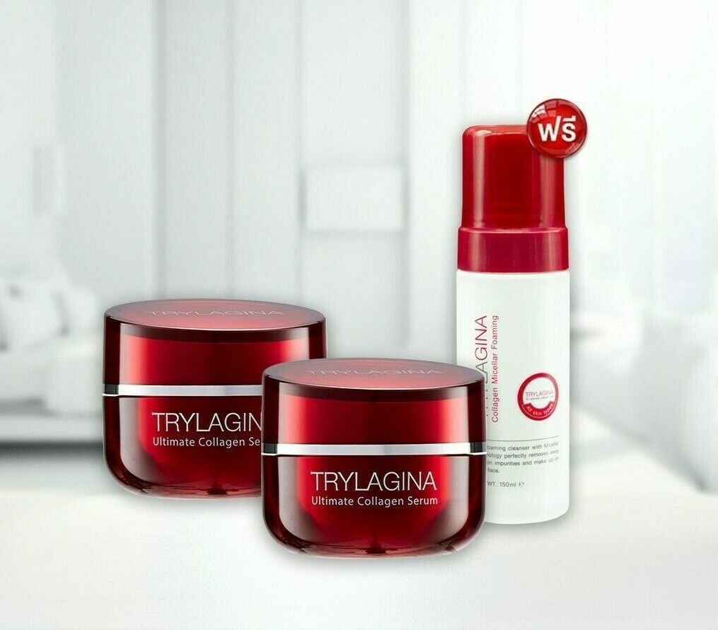 Sérum TRYLAGINA Collagène Anti-Âge 12X - 2x30g, Hydratant Rides, SPF 0, NEUF