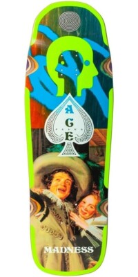 2021 Madness Skateboards (Defunct) Ace Pelka Blunt YELLOW Shaped Pro Model 10x31