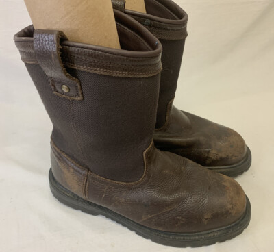 Survivor Work Boots Brown Leather Pull On Wellington ASTM F2413-18 Men’s 13 s-l400.jpg main image 4