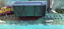 On30 3D printed 20' wood style box car outside braced Your wheels and couplers.