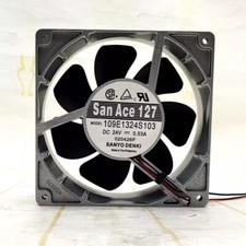 Sanyo 109E1324S103 DC24V 0.53A 12738 12.7CM Aluminium Frame Cooling Fan