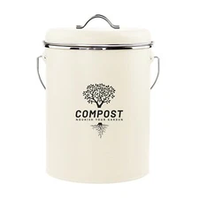 Kitchen Countertop Compost Bin Odor Resistant Indoor Compost Bin with Lid and...