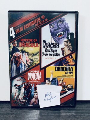 Dracula (dvd) 4 Films : Horror Of Dracula, Has Risen From The Grave, A.D. 1972