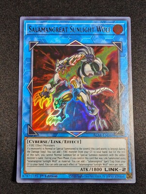 Yu-Gi-Oh! Salamangreat Sunlight Wolf BLAR-EN089 1st Edition Ultra Rare NM